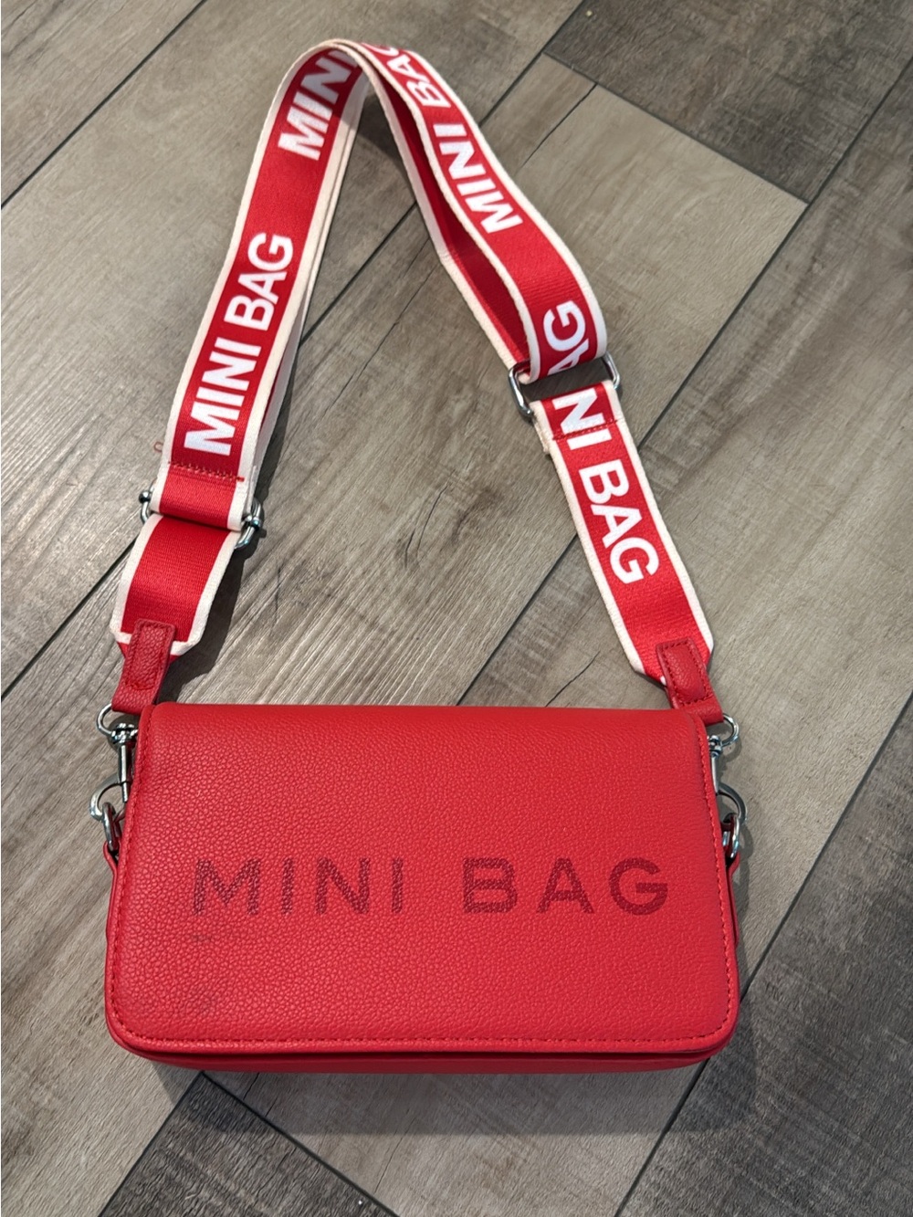 Mini Bag Red Crossbody Shoulder Bag by